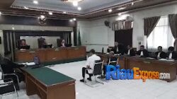 dua terdakwa resmi duduk di kursi pesakitan Pengadilan Tindak Pidana Korupsi (Tipikor) Pekanbaru