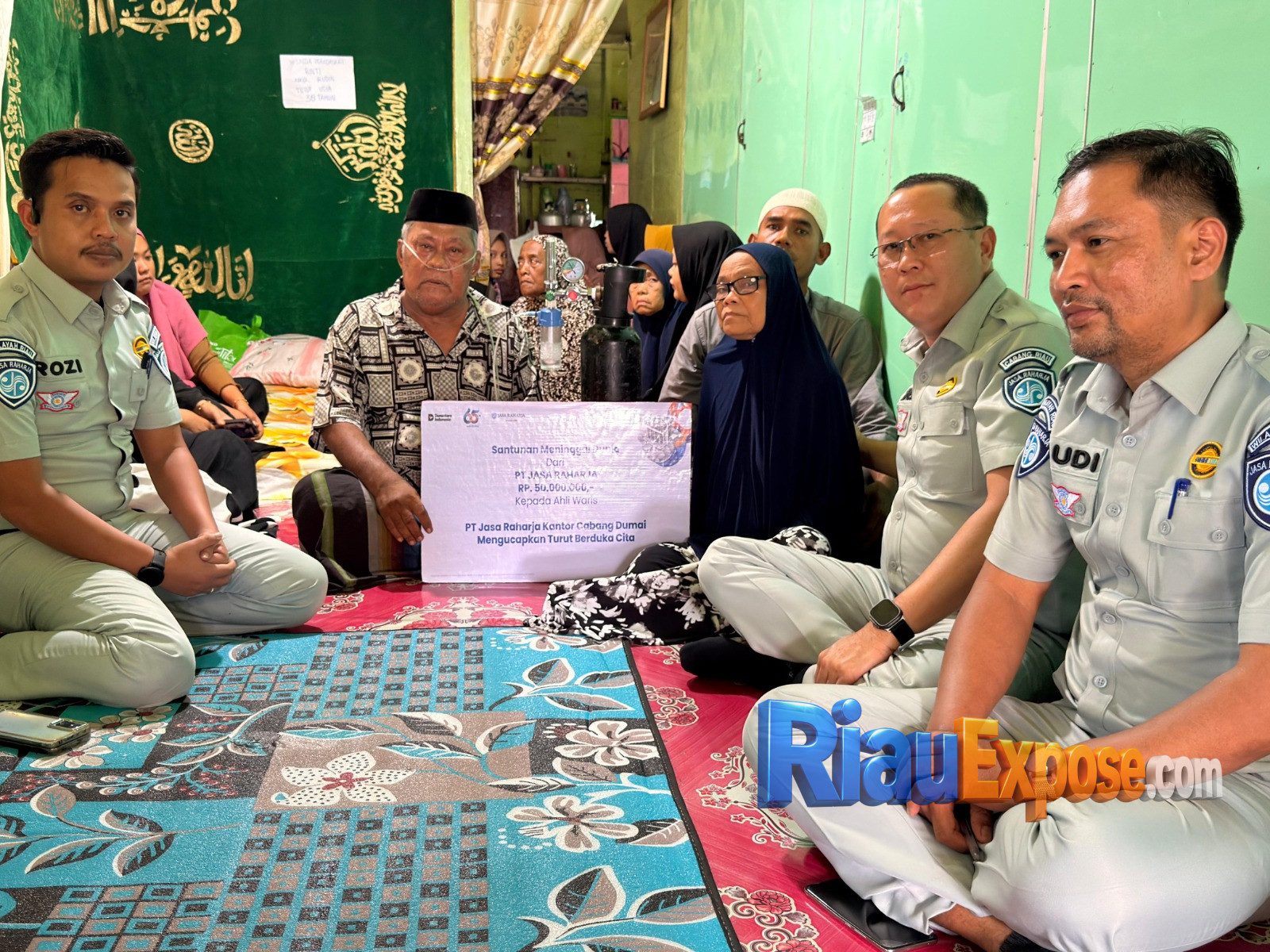 Jasa Raharja Dumai berikan santunan korban kecelakaan di Tol Permai