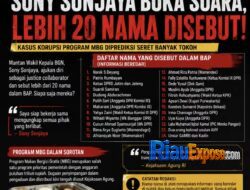 Sony Sonjaya Buka Suara, 20 Nama Mencuat dalam BAP: Kasus MBG Berpotensi Seret Pejabat hingga Politikus