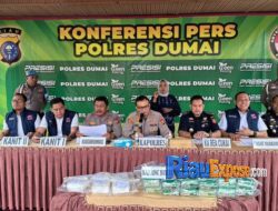 Bea Cukai dan Polres Dumai Sita 27,2 Kg Sabu, 136 Ribu Jiwa Berhasil Diselamatkan