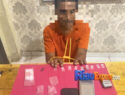 Undercover Buy Satresnarkoba Polres Siak Ungkap Sopir Nyambi Jual Sabu di Minas, 9 Paket Sabu Disita