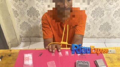 Undercover Buy Satresnarkoba Polres Siak Ungkap Sopir Nyambi Jual Sabu di Minas, 9 Paket Sabu Disita