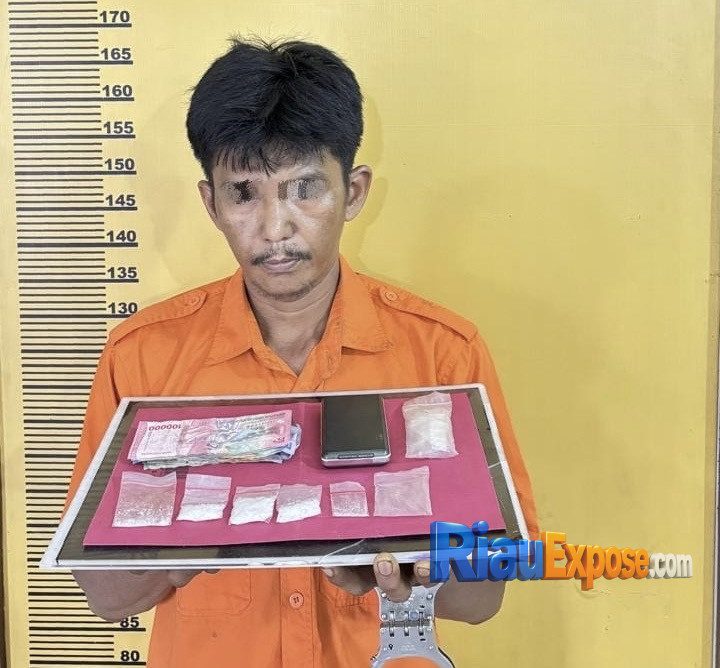 Satnarkoba Polres Inhu Ringkus Anak Ratu Narkoba Rengat Bersama 5 Rekannya