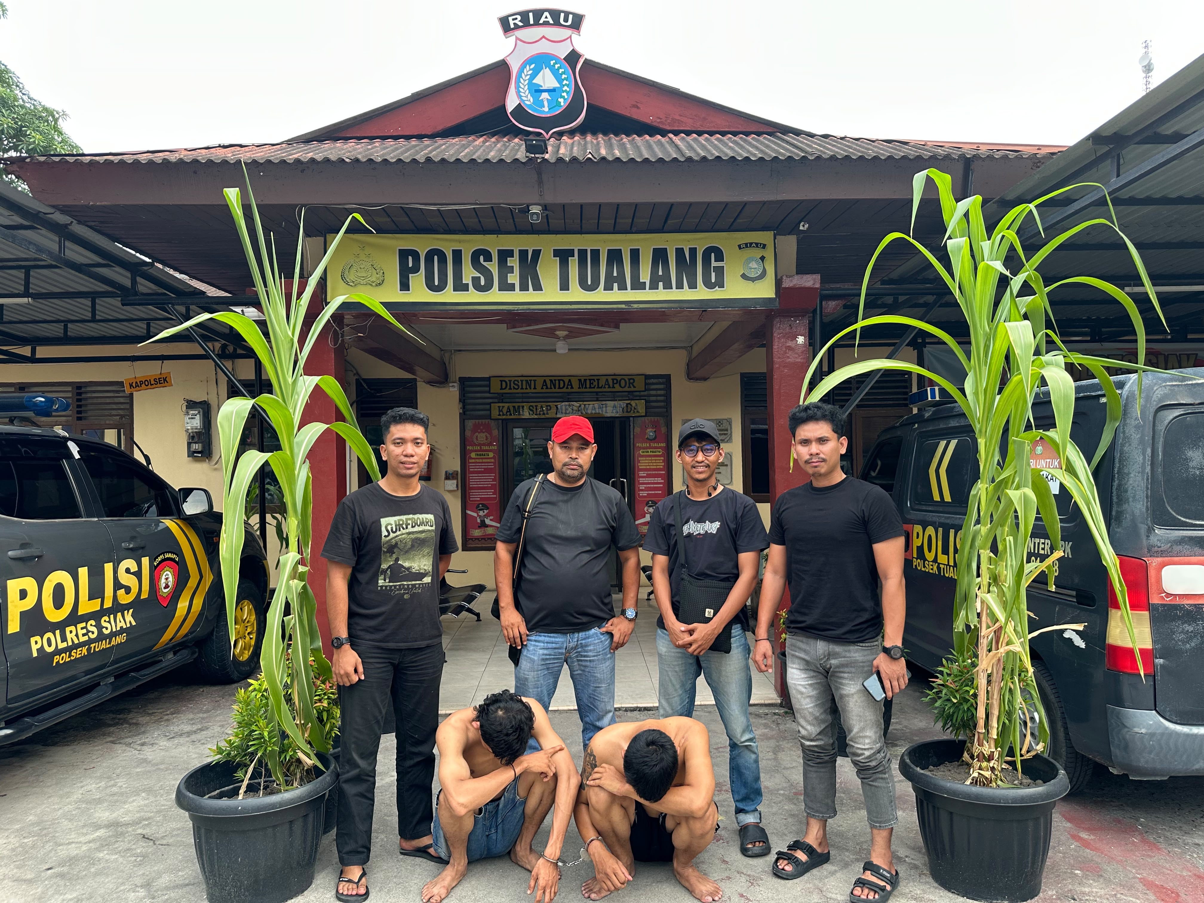 Warga Nias Babak Belur Dikeroyok di Perawang, Dua Pelaku Ditangkap Polsek Tualang