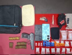 Polres Rohul Bekuk Pengedar Sabu, Temukan Airsoft Gun dan Amunisi