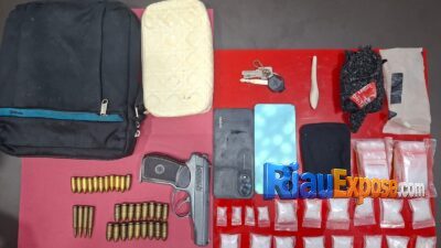 Polres Rohul Bekuk Pengedar Sabu, Temukan Airsoft Gun dan Amunisi