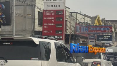 Mobil mewah ikut antrean BBM Subsidi Bio Solar di SPBU Jalan Paus Pekanbaru