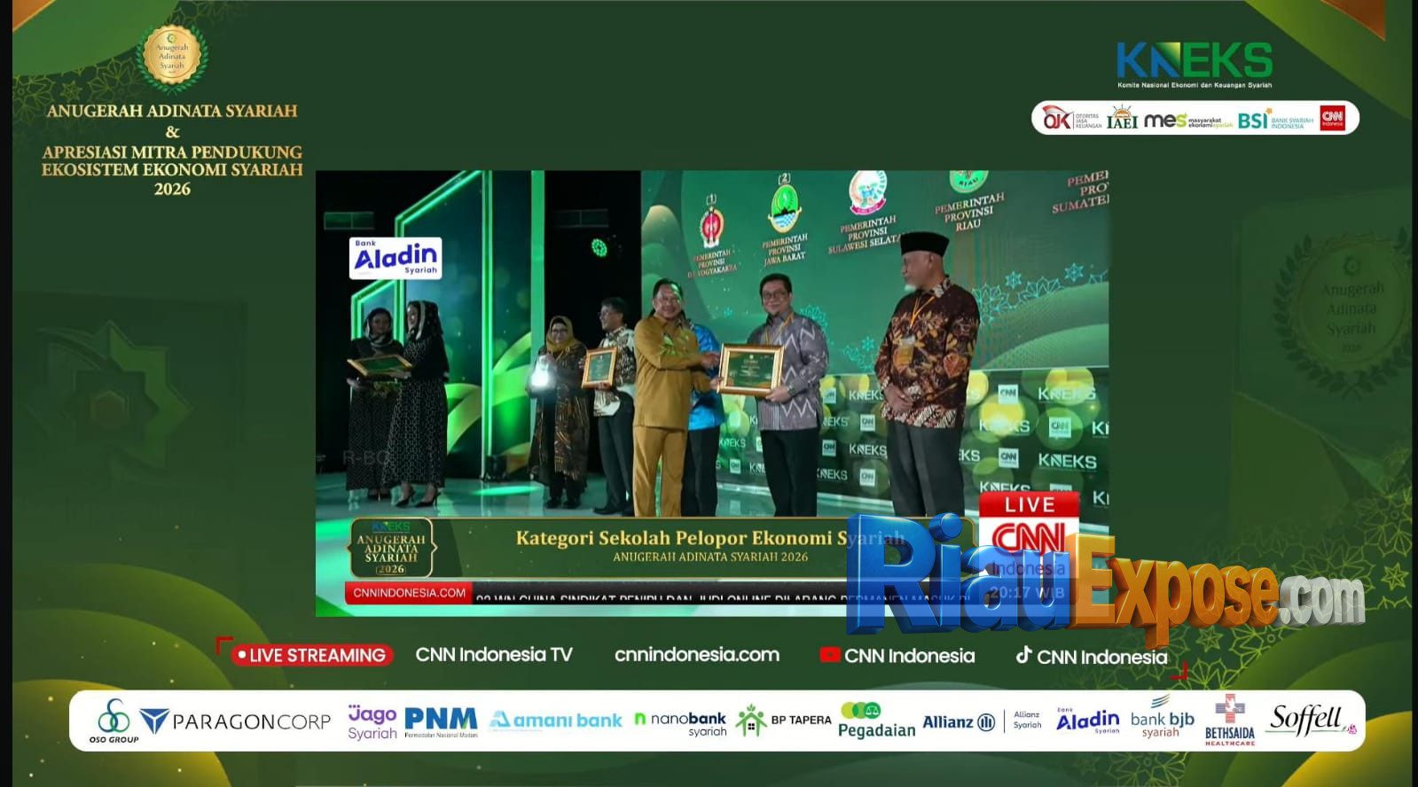 Riau Borong 6 Penghargaan Anugerah Adinata Syariah 2026, Berikut Rinciannya 1 Riau Borong 6 Penghargaan Anugerah Adinata Syariah 2026,