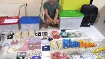 Setahun Jadi Kurir Narkoba di Pekanbaru, Beli Mobil dan Motor, Polda Riau Sita 4 Kg Sabu dan Telusuri TPPU