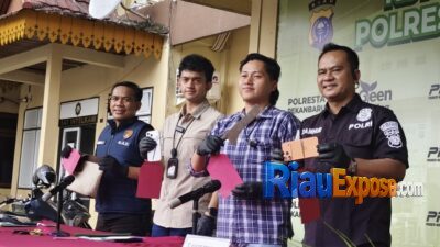 Pengakuan Komplotan Begal Teropong Pekanbaru: Enam Kali Beraksi, Todong Korban dengan Parang Demi Beli Sabu