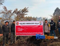 Puntung Rokok Picu Karhutla di Inhu, Lahan Gambut 5 Hektare Hangus