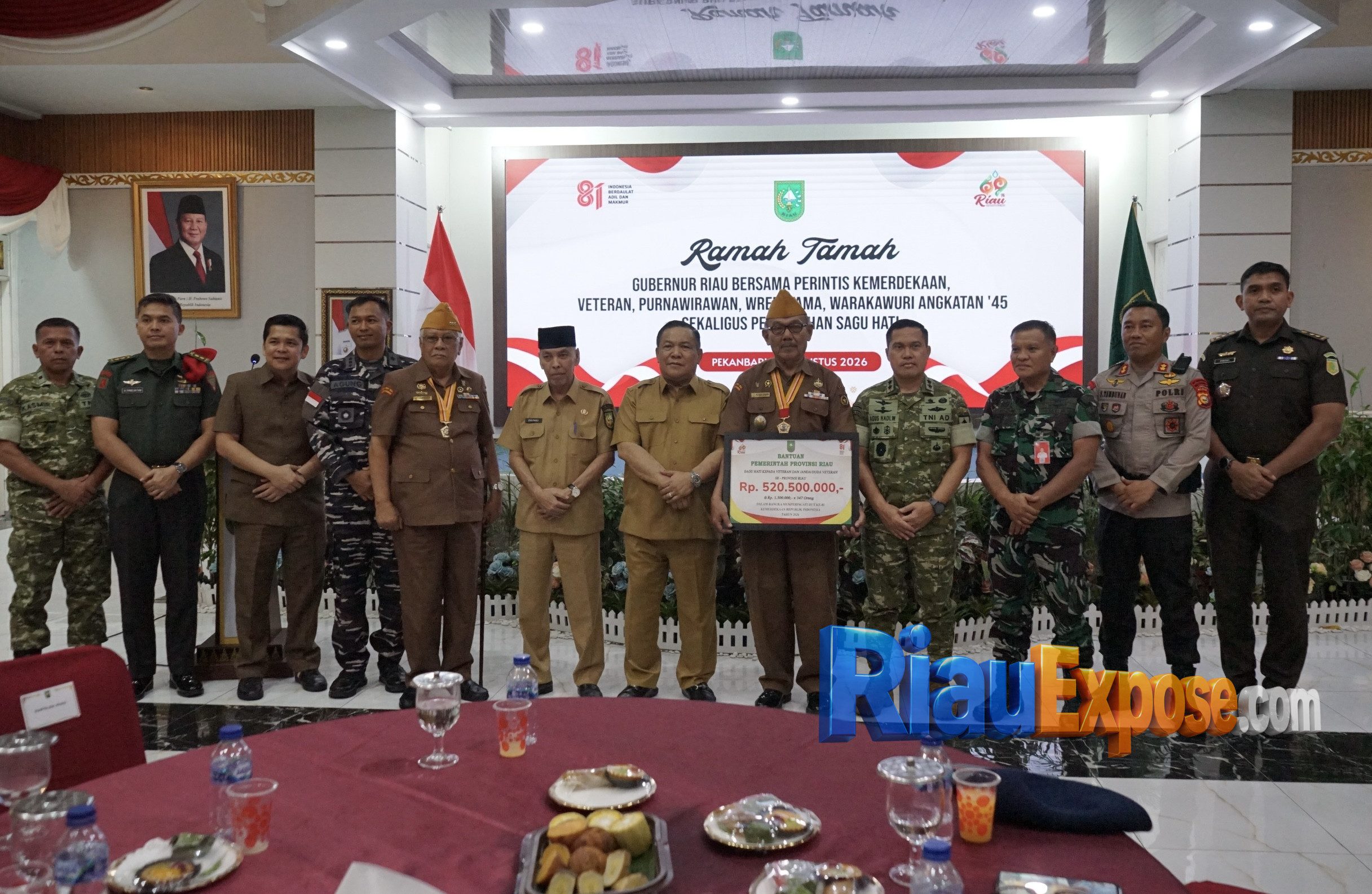 Pangdam XIX TT dan Pemprov Riau Silaturahmi dengan Veteran