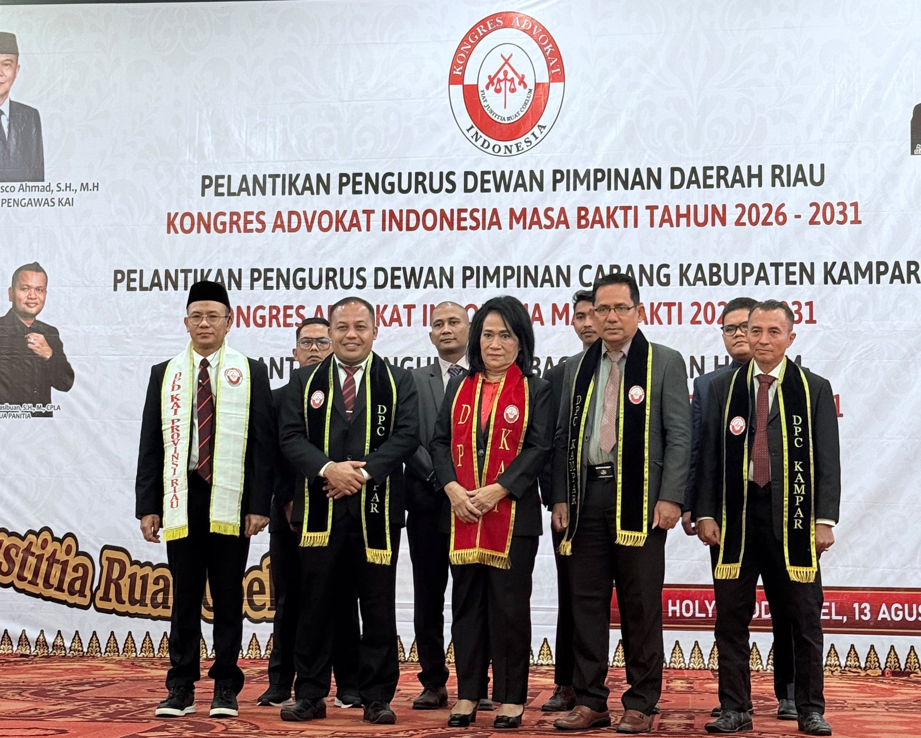 Adv. Abdul Sarif Resmi Nahkodai DPC KAI Kampar, Dilantik Ketum Siti Jamaliah Lubis