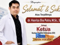 Hasriza Eka Putra Pimpin IDI Siak 2026–2029, Bupati Afni Ucapkan Selamat dan Sampaikan Hal Ini