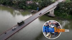 Belum Genap Sebulan, Pemotor Kembali Terjun ke Sungai Kampar dari Jembatan Rantau Berangin 10 Tim SAR dan aparat kepolisian melakukan pencarian pria yang diduga terjun ke Sungai Kampar dari Jembatan Rantau Berangin di Kecamatan Kuok, Kabupaten Kampar.