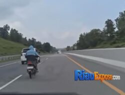 Pria Stres Nekat Masuk Tol Permai di Kandis, Diamankan Polisi Lalu Dijemput Keluarga
