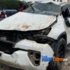 Toyota Fortuner Laka Tunggal di Sorek, 1 Orang Dikabarkan Tewas