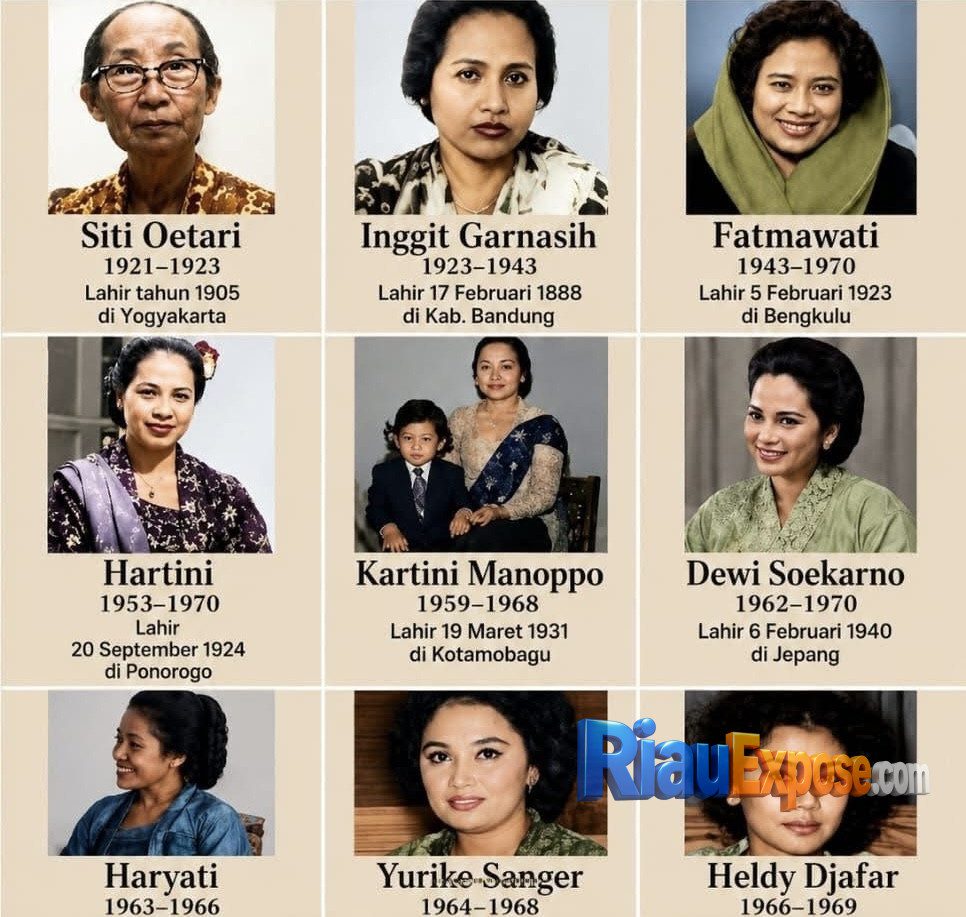 9 Istri Soekarno dan Kisahnya: Dari Oetari hingga Heldy Djafar