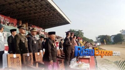 Upacara HUT RI di Belitung Tanpa Tenda Khusus Pejabat, Semua Berdiri Sejajar