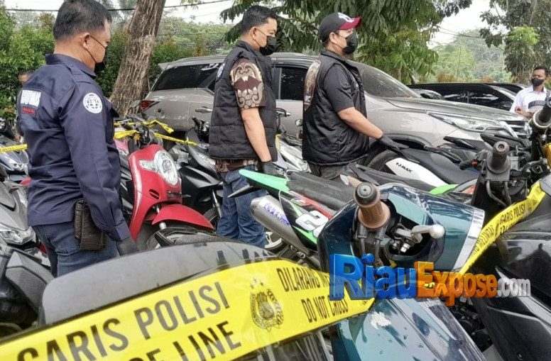 Polda Riau Bongkar Jaringan Curanmor Pekanbaru-Kampar, 44 Motor Diamankan