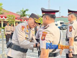 Sertijab Kasat Lantas Polres Inhu, Fikri Kurniawan Tukar Posisi dengan Luthfi Indra Praja