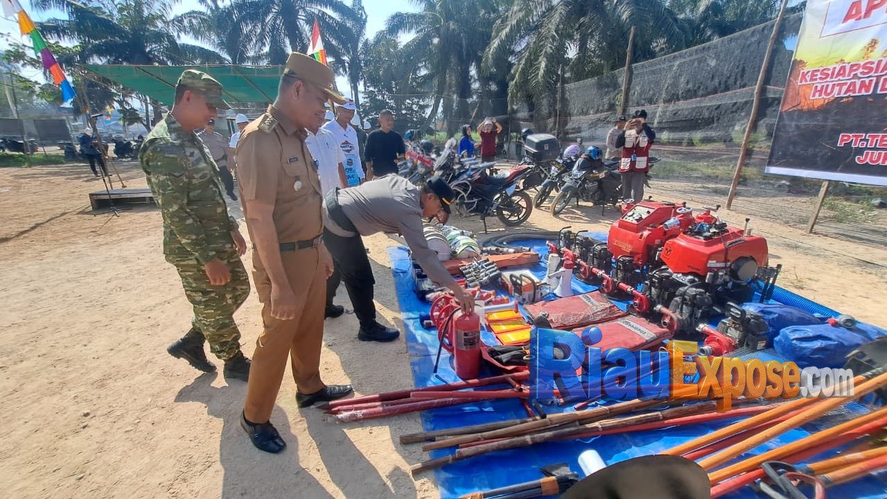 Siaga Karhutla 2026! TNI-Polri, MPA dan Perusahaan Bersatu di Bungaraya